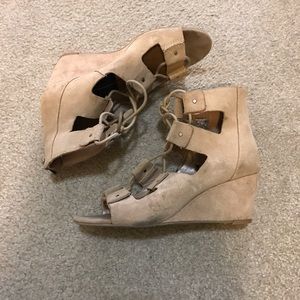 Dolce Vita | Lace Up Wedge,  GUC, 7